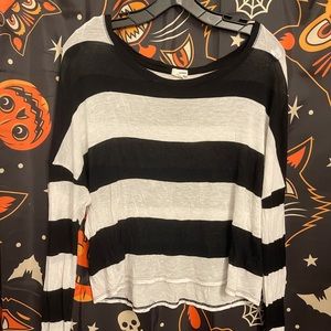 Garage Stripped Crop Top